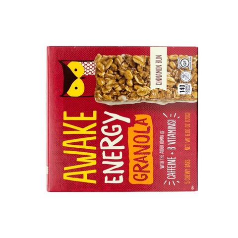 Awake 1.2Oz Energy Granola Bars 5 Count