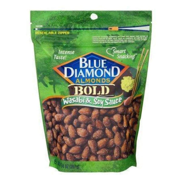 Blue Diamond Almond Bold Wasabi & Soy Almonds 6 Oz.