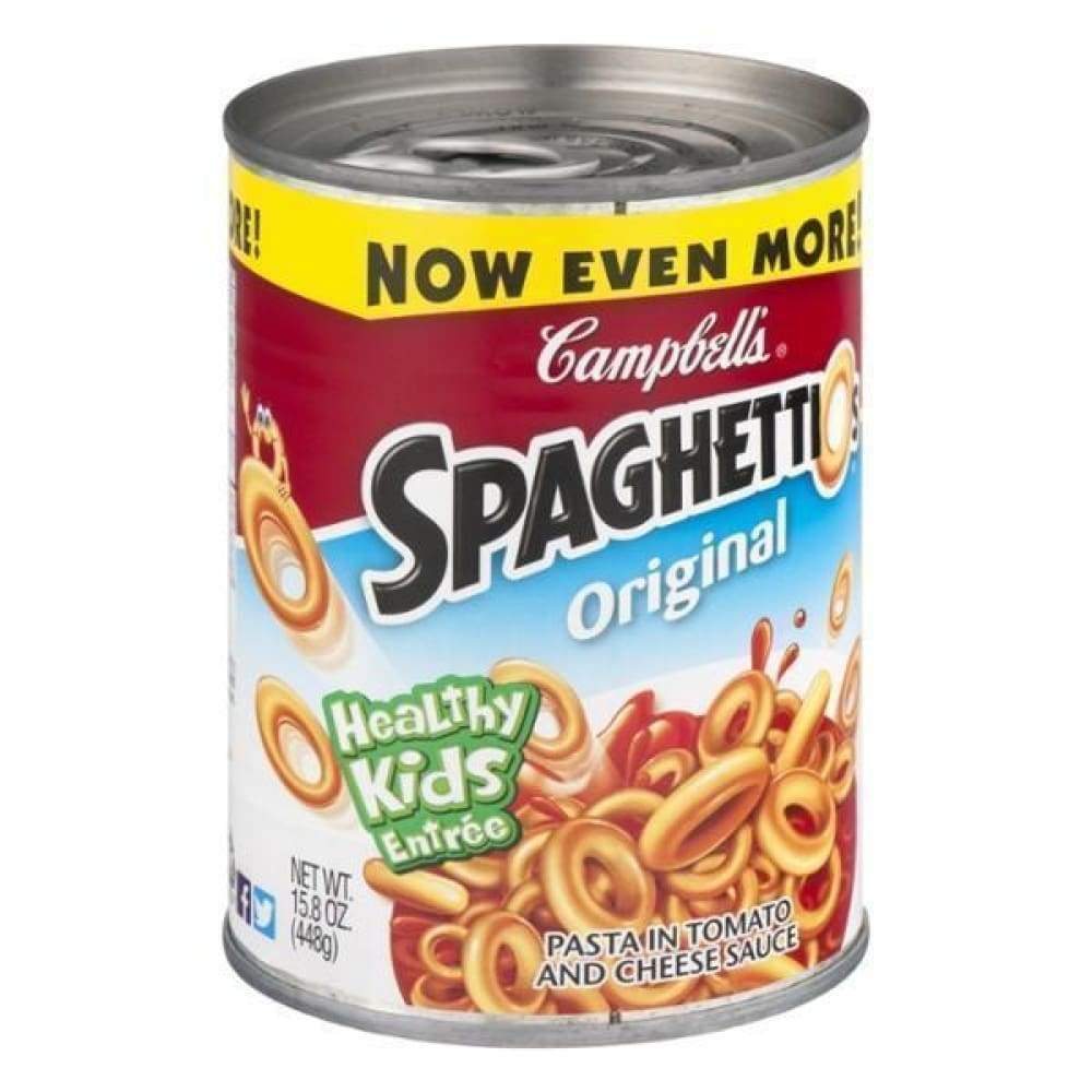 Campbells Pasta Spaghettios Tomato 15.8Oz