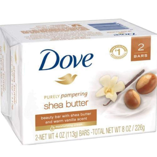 Dove Bar Soap Nourishing Care Shea Butter 2 Bars