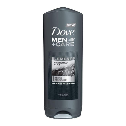 Dove Men+Care Body Wash Charcoal+Clay 13.5 Oz.