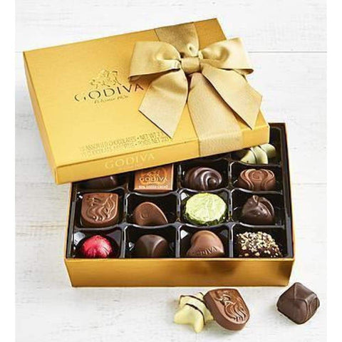 Godiva Gold Ballotin Chocolates Box - 19 Piece