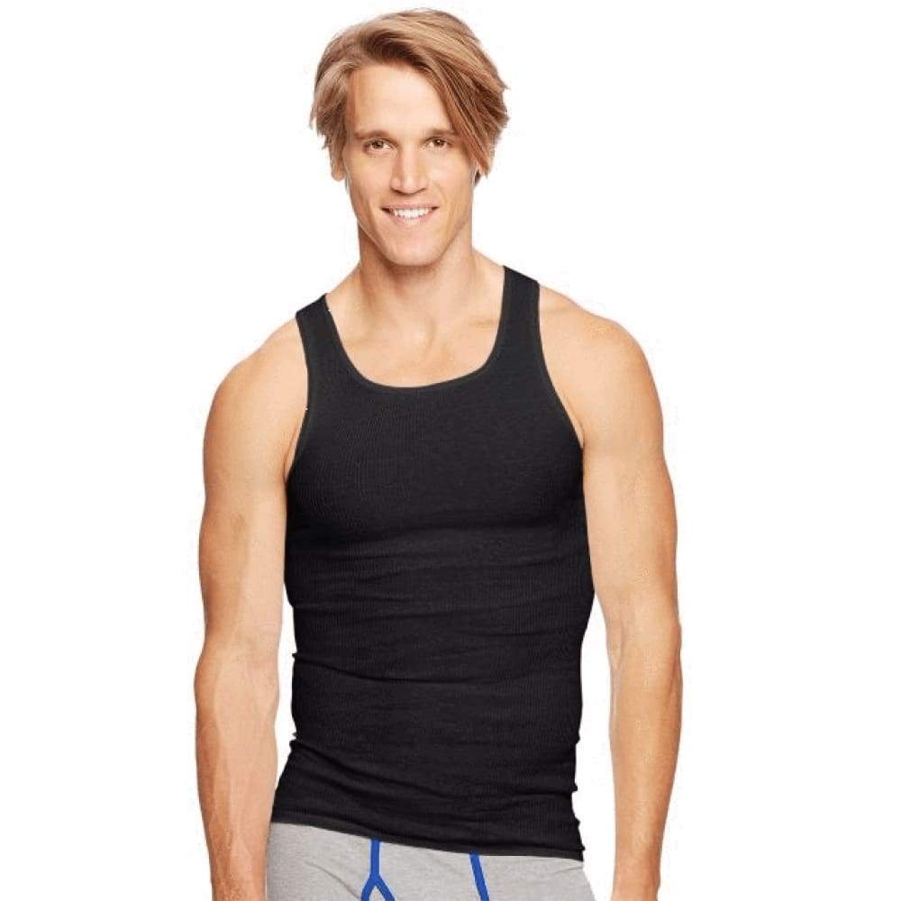 Hanes Classics Mens Tagless® Comfortsoft® Dyed A-Shirt 4-Pack