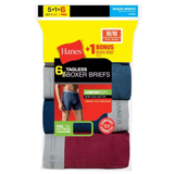 Hanes Mens Tagless Boxer Brief With Comfort Flex® Waistband 6-Pack (Includes 1 Free Bonus Boxer Brief) - S / Assorted Colors