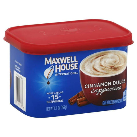 Maxwell House International Instant Flavored Coffee Drink Cinnamon Dulce Cappuccino