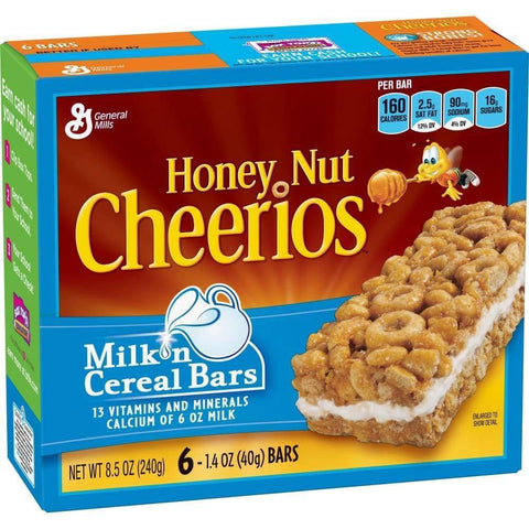 Milk N Cereal Bars Honey Nut Cheerios(R) 10 Ct