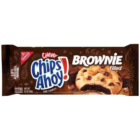 Nabisco Chips Ahoy Cookies Brownie Filled 9.5 Oz.