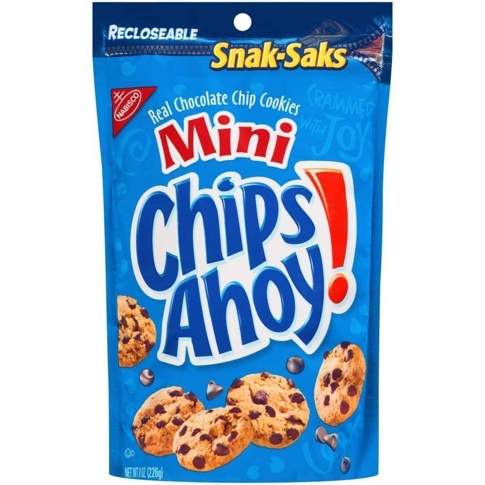 Nabisco Chips Ahoy Lunchbox Cookies Snak Saks Mini 8 Oz.