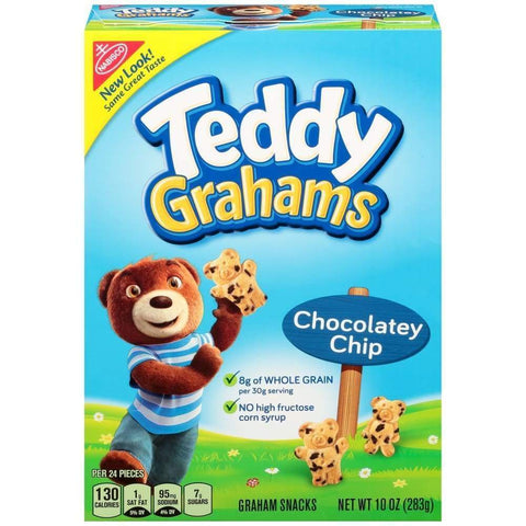 Nabisco Teddy Grahams Cookies Chocolate Chip 10 Oz Box