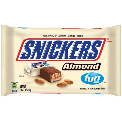 Snickers Almond Fun Size, 10.23 Oz. Bag 